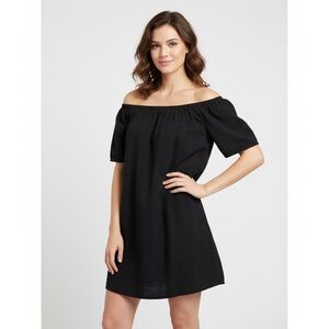 Southcott 100% Cotton Minimalist Contemporary Sz L Off the Shoulder Dress